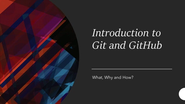 Intro to Git & GitHub | PPT