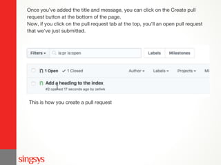 Technical Seminar Series: GIT Pull Requests Best Practices | PPTX