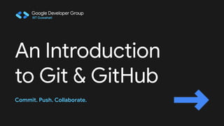 GIT Session Slides | Introduction to Git and Structure of Git | PDF