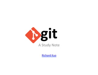 git	
  
A	
  Study	
  Note	
  
         	
  
   Richard	
  Kuo	
  
 