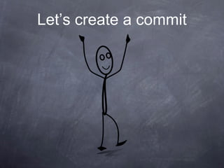 Let’s create a commit
 