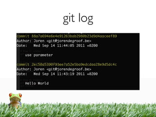 git log
 