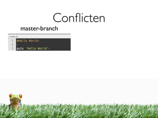 Conﬂicten
master-branch
 