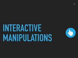 INTERACTIVE
MANIPULATIONS
31
 