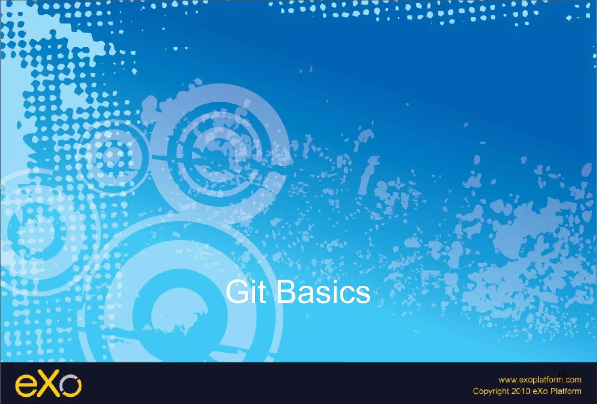 Git Basics

             19
 