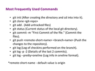 Git in a nutshell | PDF