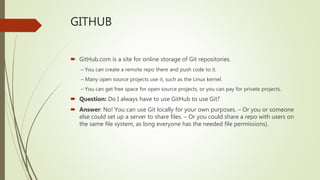 Git training (basic) | PPT