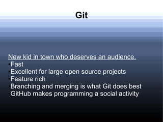 Git vs svn | ODP