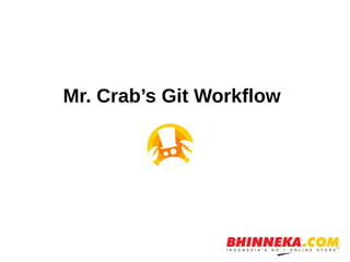Mr. Crab’s Git Workflow
 