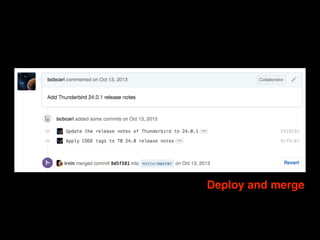 Deploy and merge
 