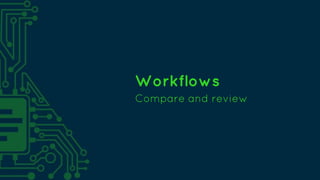 Workflows
Compare and review
 
