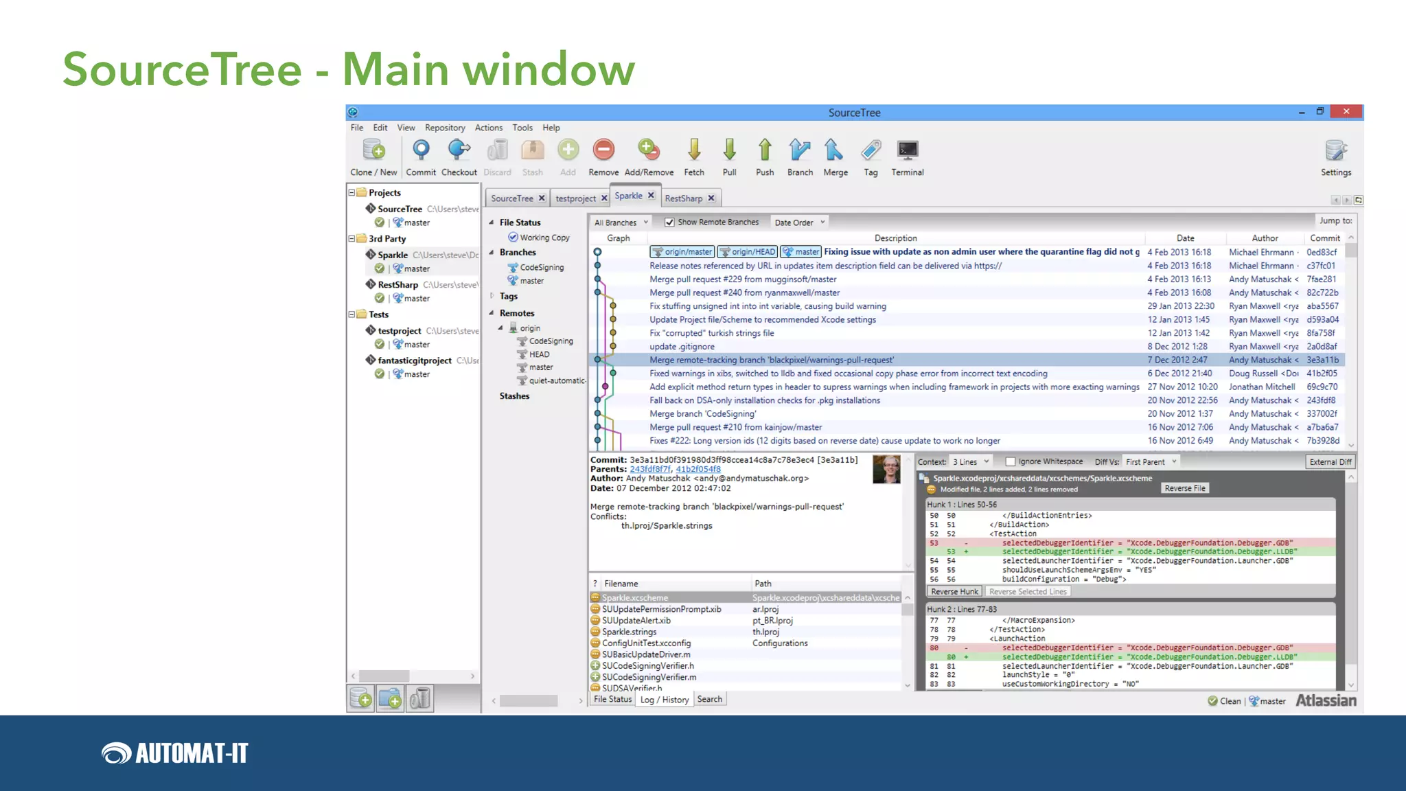 SourceTree - Main window
 