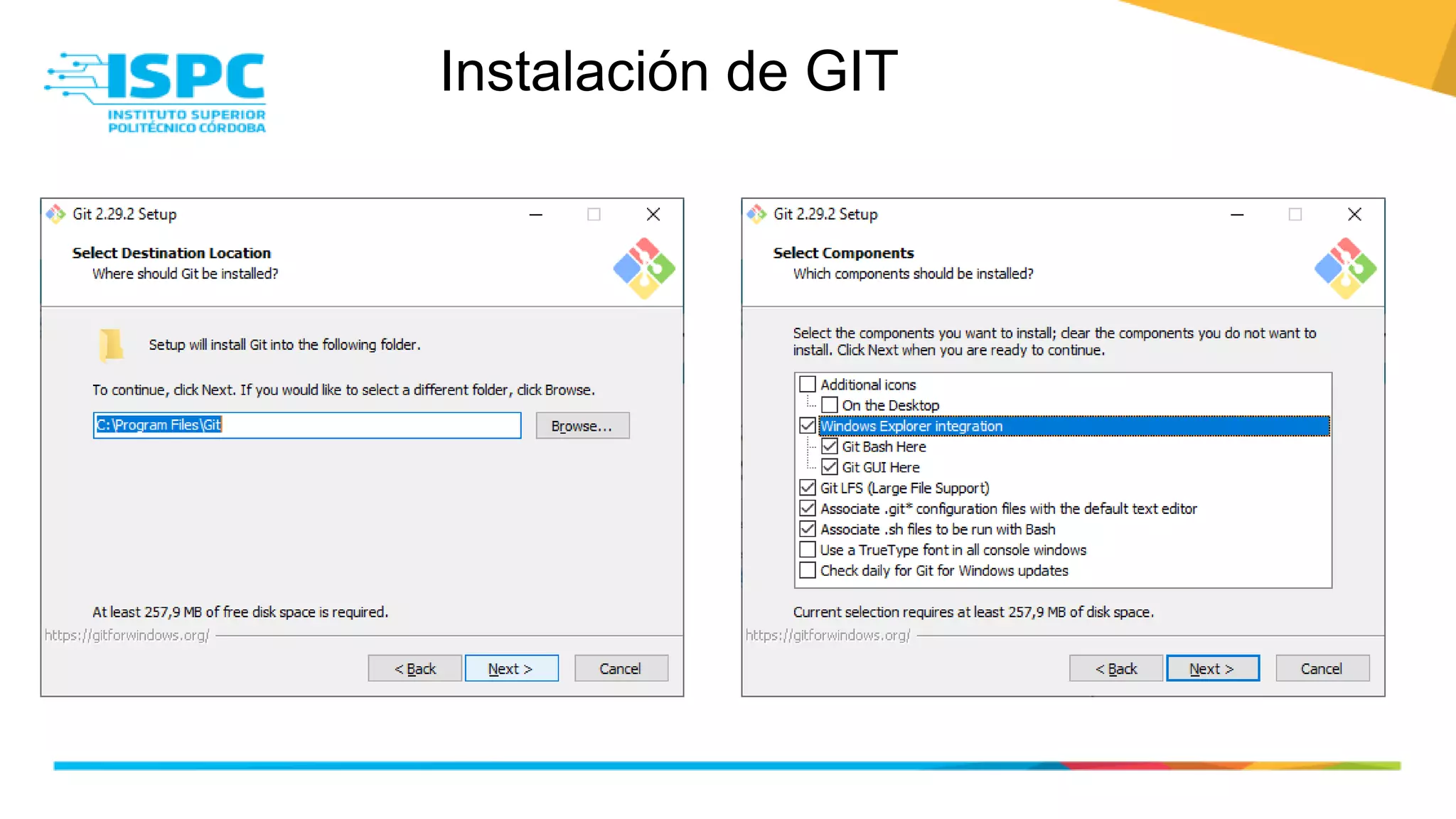 Instalación de GIT
 