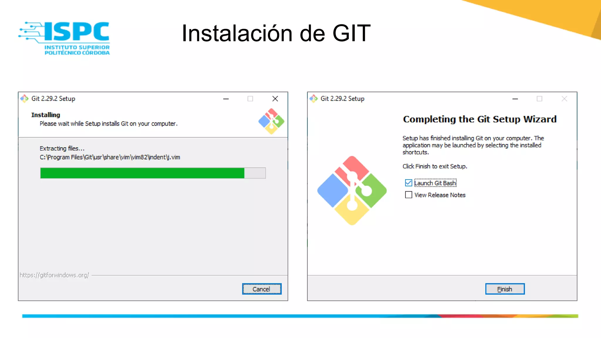 Instalación de GIT
 