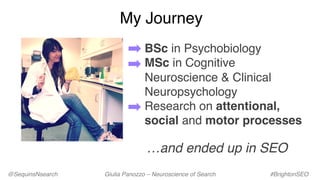 Giulia Panozzo | Neuroscience of Search | BrightonSEO April 2023
