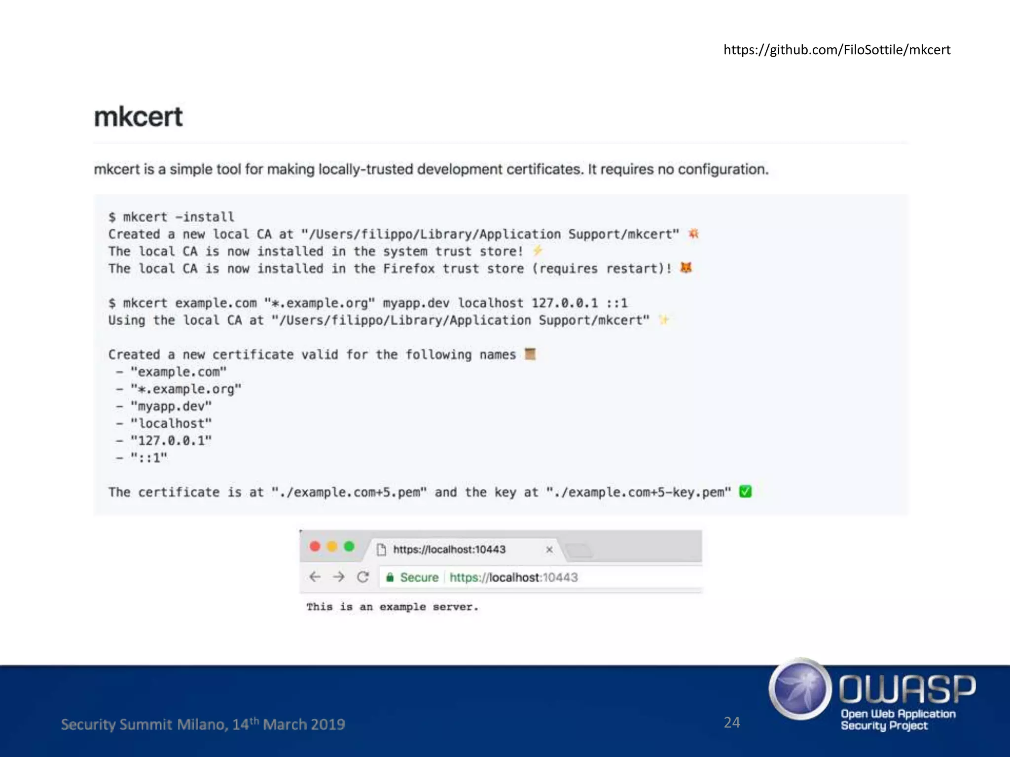 24
https://github.com/FiloSottile/mkcert
 