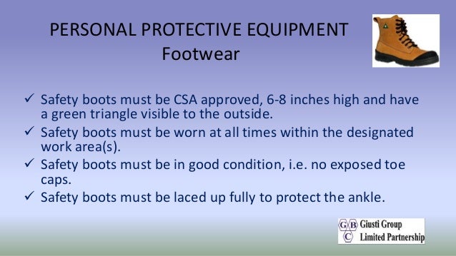 csa approved green triangle safety boots
