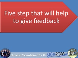 Give a feedback! (How?)