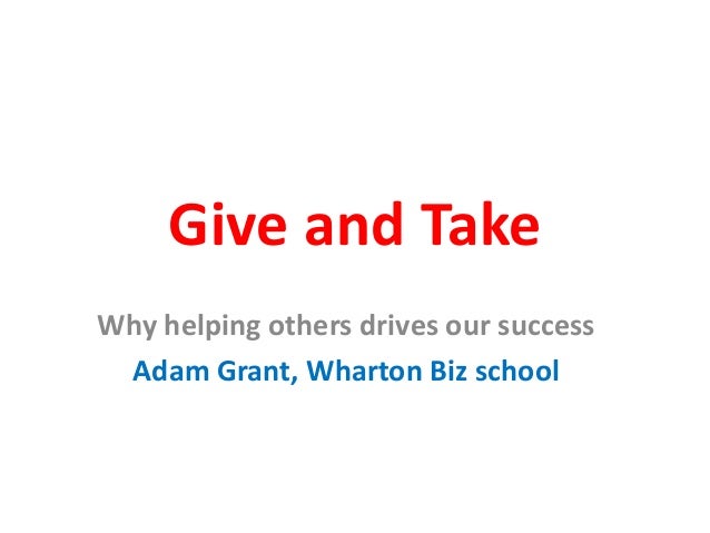 Give And Take Book Summary