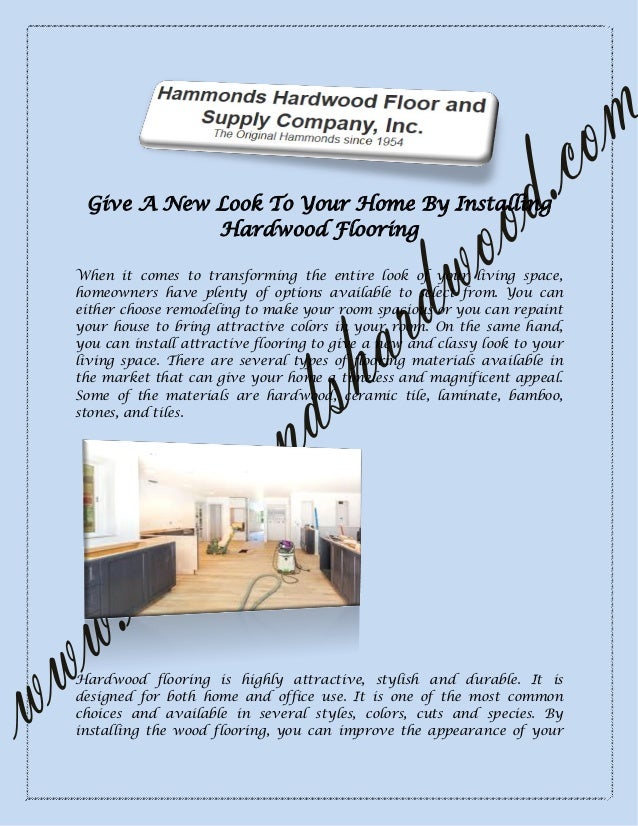 Install Hardwood Flooring In Your Office To Create Welcoming Environm
