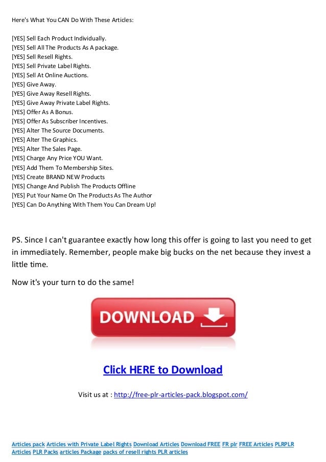 Forex plr articles free