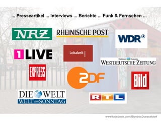 www.facebook.com/GiveboxDuesseldorf
... Presseartikel ... Interviews ... Berichte ... Funk & Fernsehen ...
 