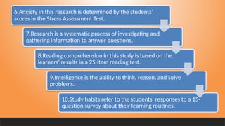 Comprehensive Guide to Expanded Definitions and Research Terms for ...