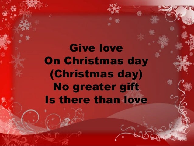 give love on christmas day essay