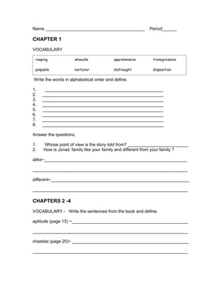 Giver Packet | DOC
