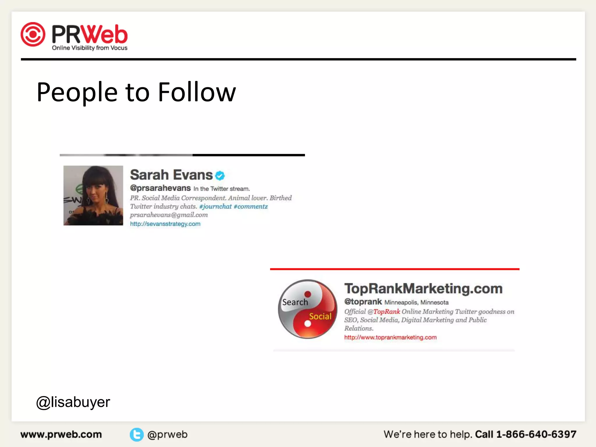 People to Follow@lisabuyer