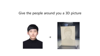 Give the people around you a 3D picture
→
 