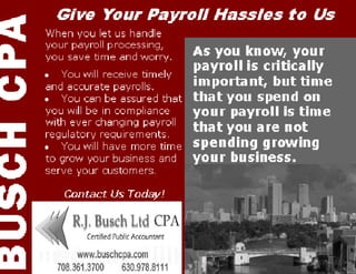 Give your payroll hassels to us!