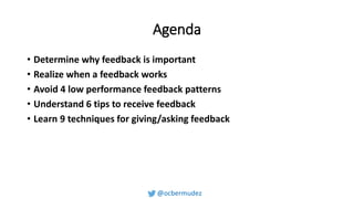 Receiving Feedback How To Give (and Receive) Critical Feedback