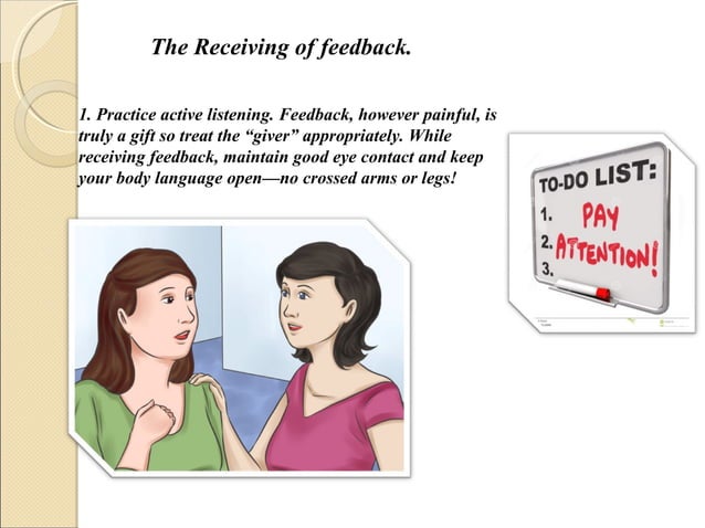 Dos And Don'ts Of Giving And Receiving Feedback Giving and receiving feedback | PPT