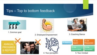 The full presentation - Giving and receiving feedback