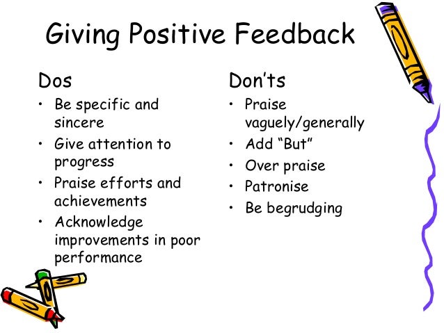 Do's And Don Ts Of Giving Feedback Giving and receiving feedback daths cpd