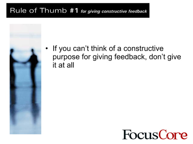 Giving Constructive Feedback | PPT