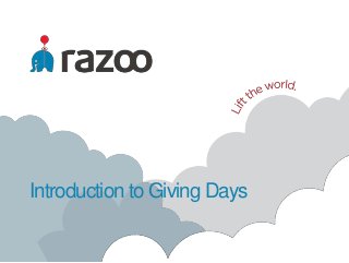 Introduction to Giving Days
 