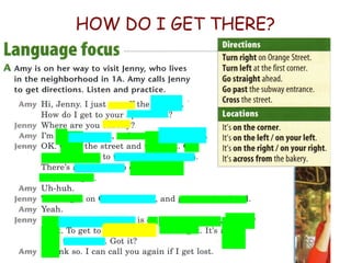 Getting There Direction Slide Giving direction | PPT