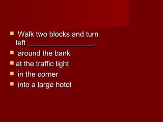 Giving directions | PPT
