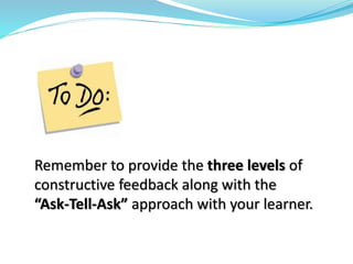 Giving effective feedback - TMC | PPTX