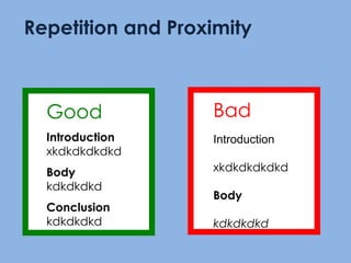 Use more useful visuals or give handoutsUse clear headings, numbered lists or very few bulleted outlinesDesign and leverage PowerPoint’s non-linear and non-hierarchical capabilitiesUse plain, non-distracting backgrounds; use information rich and relevant images21