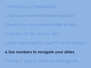 Presentation Strategies37