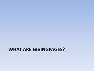 GivingPages