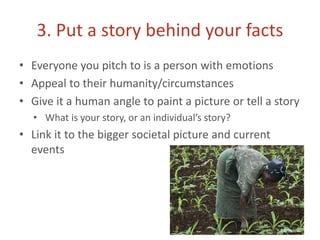 Giving soil a voice: key messaging and pitching  