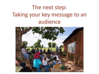 Giving soil a voice: key messaging and pitching  