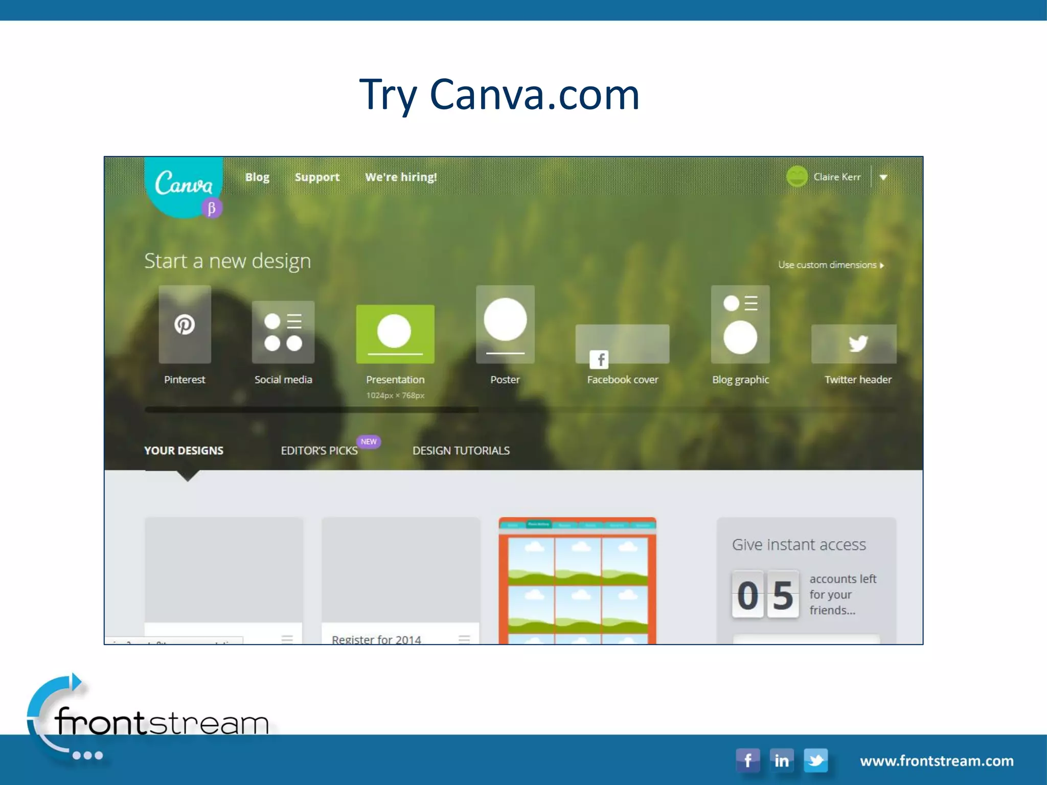 Try Canva.com  