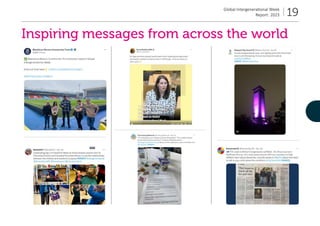 Global Intergenerational Week
Report: 2023 19
Inspiring messages from across the world
 