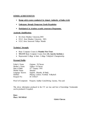 LOAD CONTROL SUPERVISOR / LOAD PLANNER