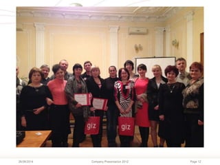 Page 12Company Presentation 201226/06/2014
 